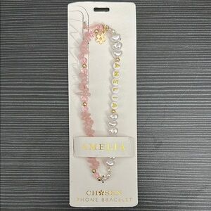 Chosen Pink and White AMELIA Phone Bracelet